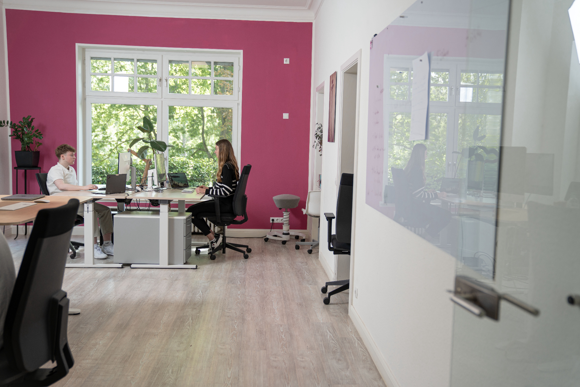 Upscaled Media Team bei der Arbeit