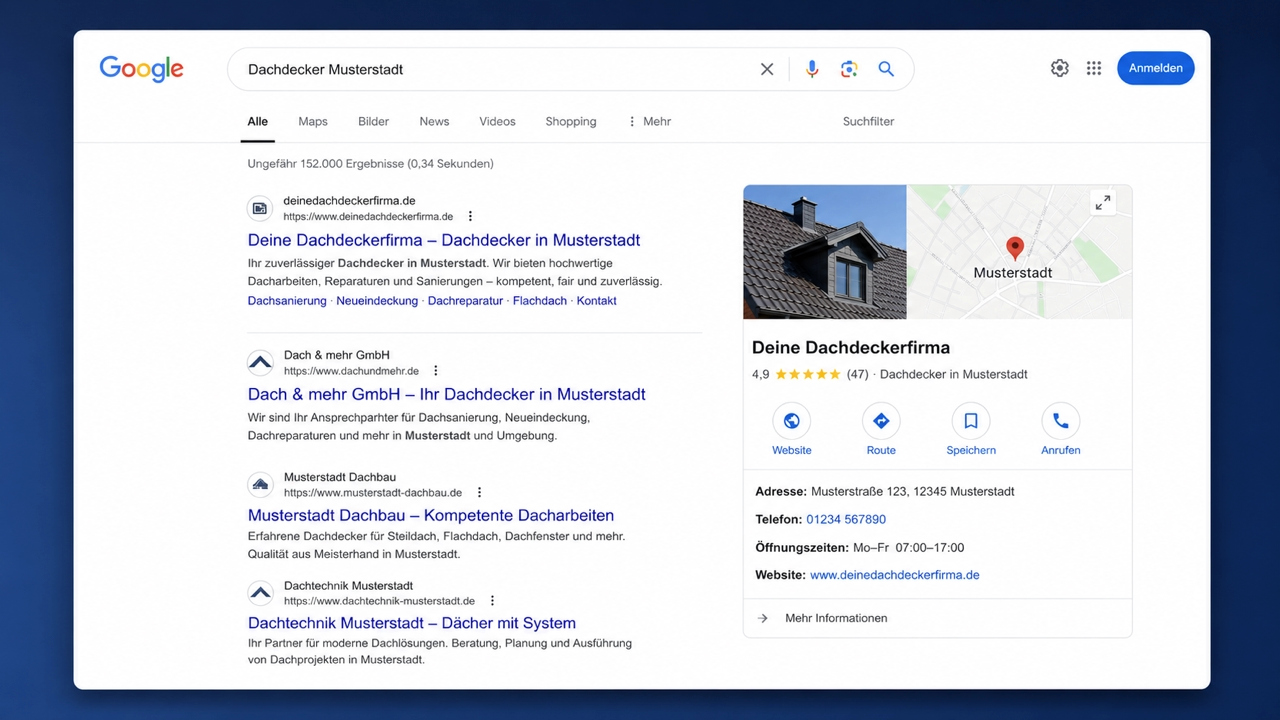 Local SEO für 'Handwerker [Stadt]'