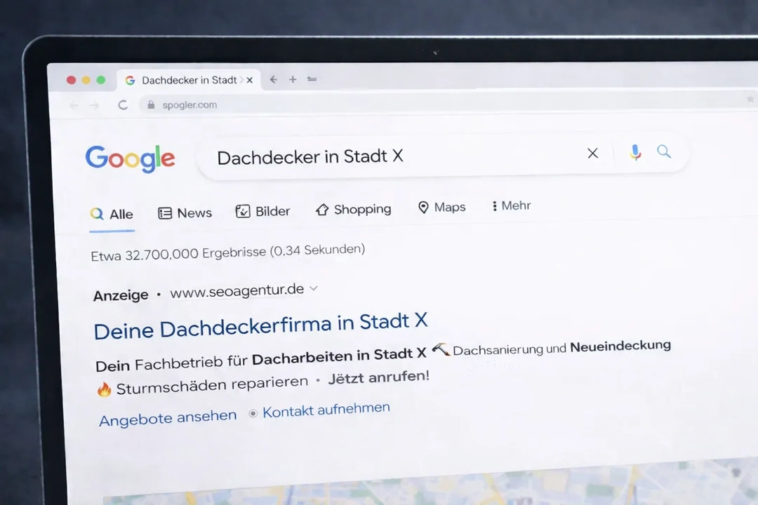 Google Ads für Dachdecker