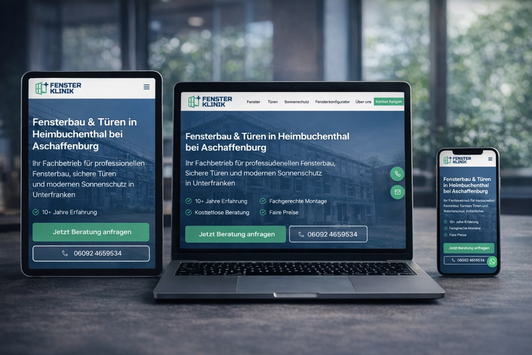 Website für Fensterbauer