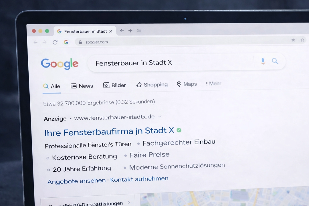 Gezielte Werbung für Fensterbau-Betriebe