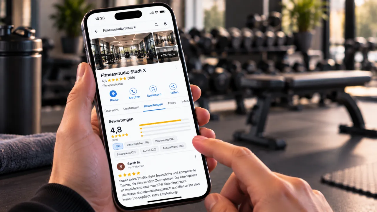 Bewertungen, die Vertrauen vor dem Probetraining schaffen