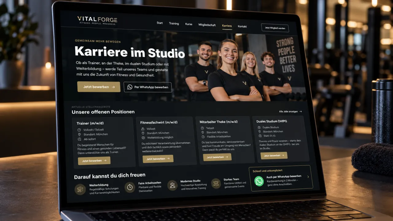 Karriere-Seite: mehr gute Trainer bedeuten bessere Betreuung