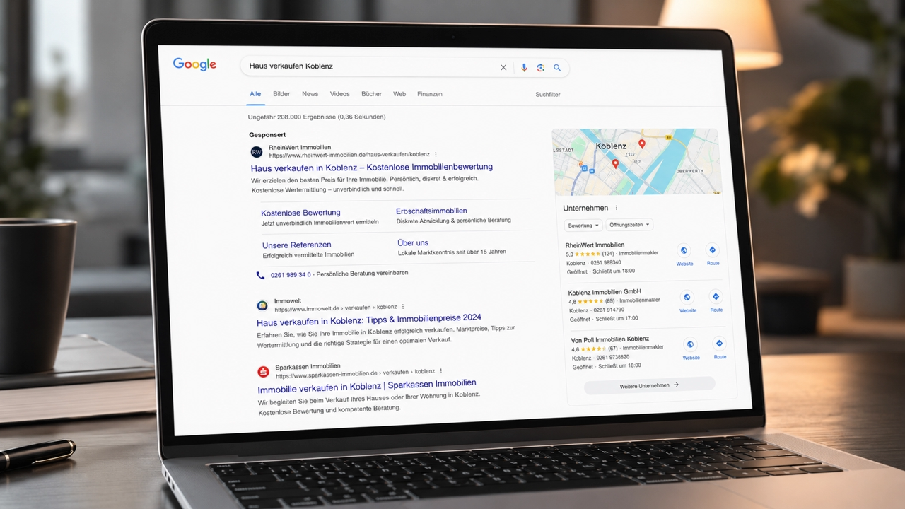 Google Ads für hochpreisige Eigentümer-Mandate