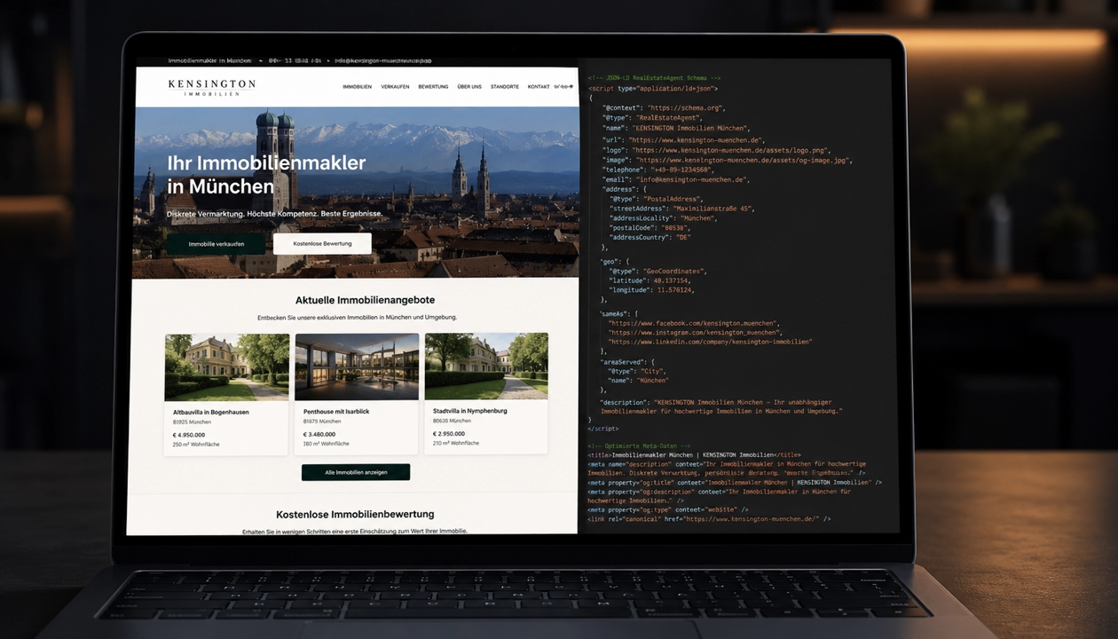 SEO-Fundament für 'Immobilienmakler [Stadt]'