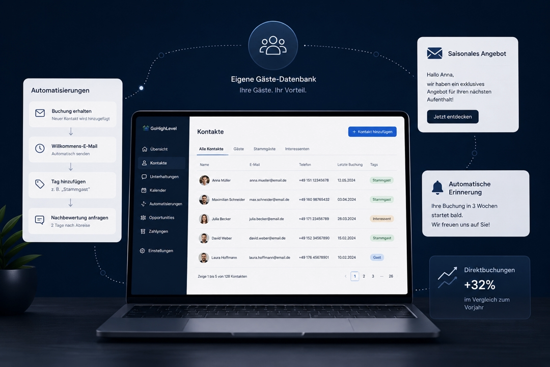 GoHighLevel CRM: Gäste-Datenbank als Wettbewerbsvorteil