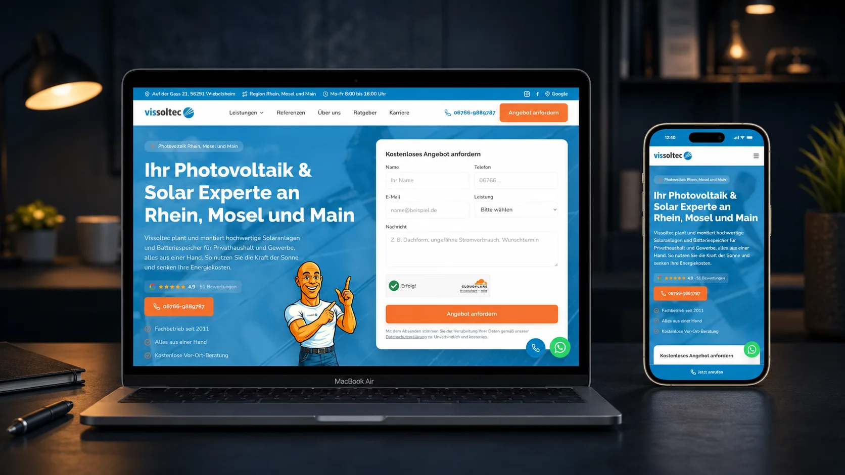 Websites, die Anfragen produzieren