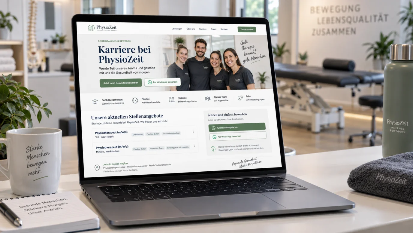 Sichtbarkeit für Patienten und für neue Therapeuten