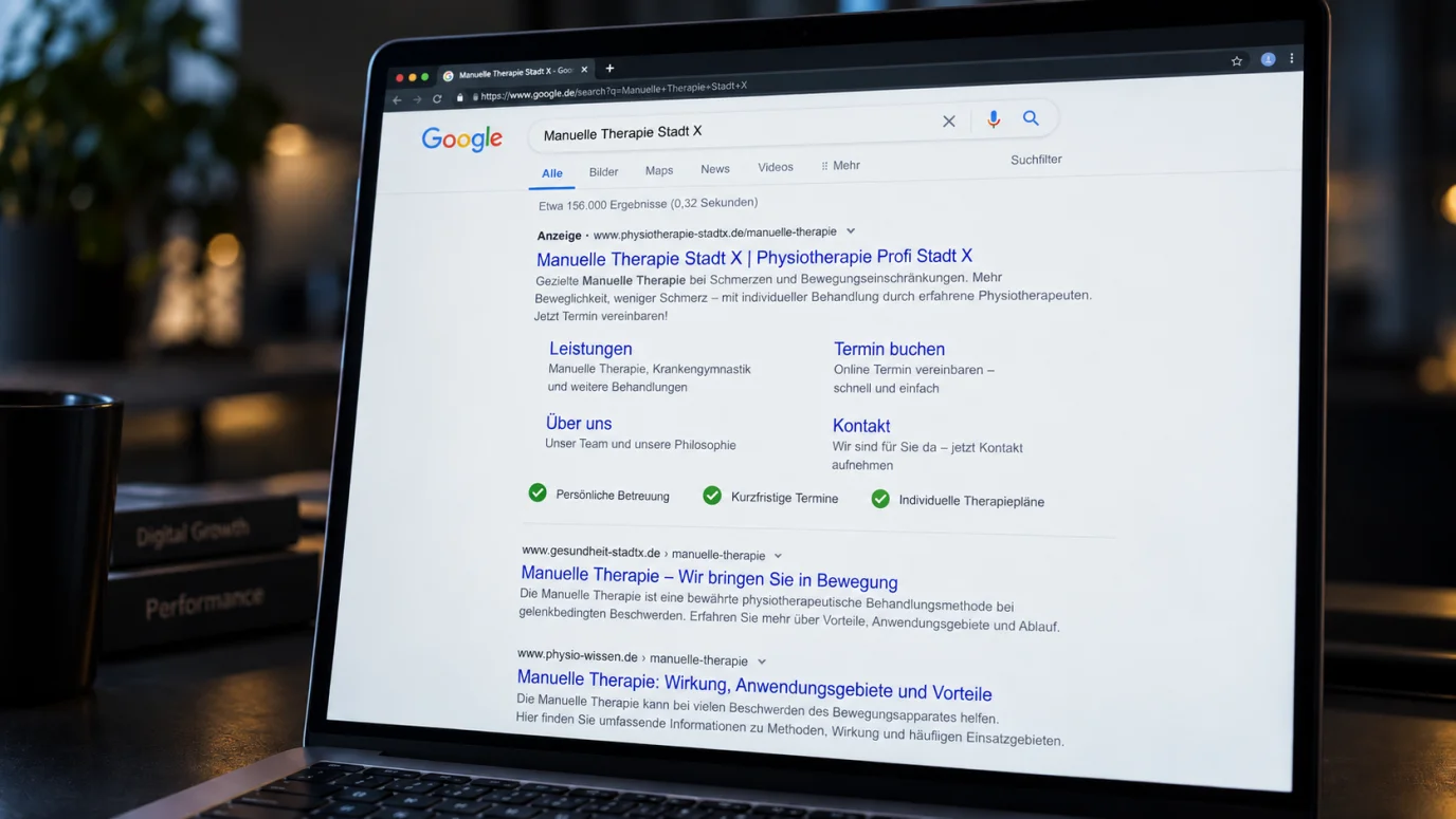 Google Ads für Patienten, die jetzt einen Termin suchen