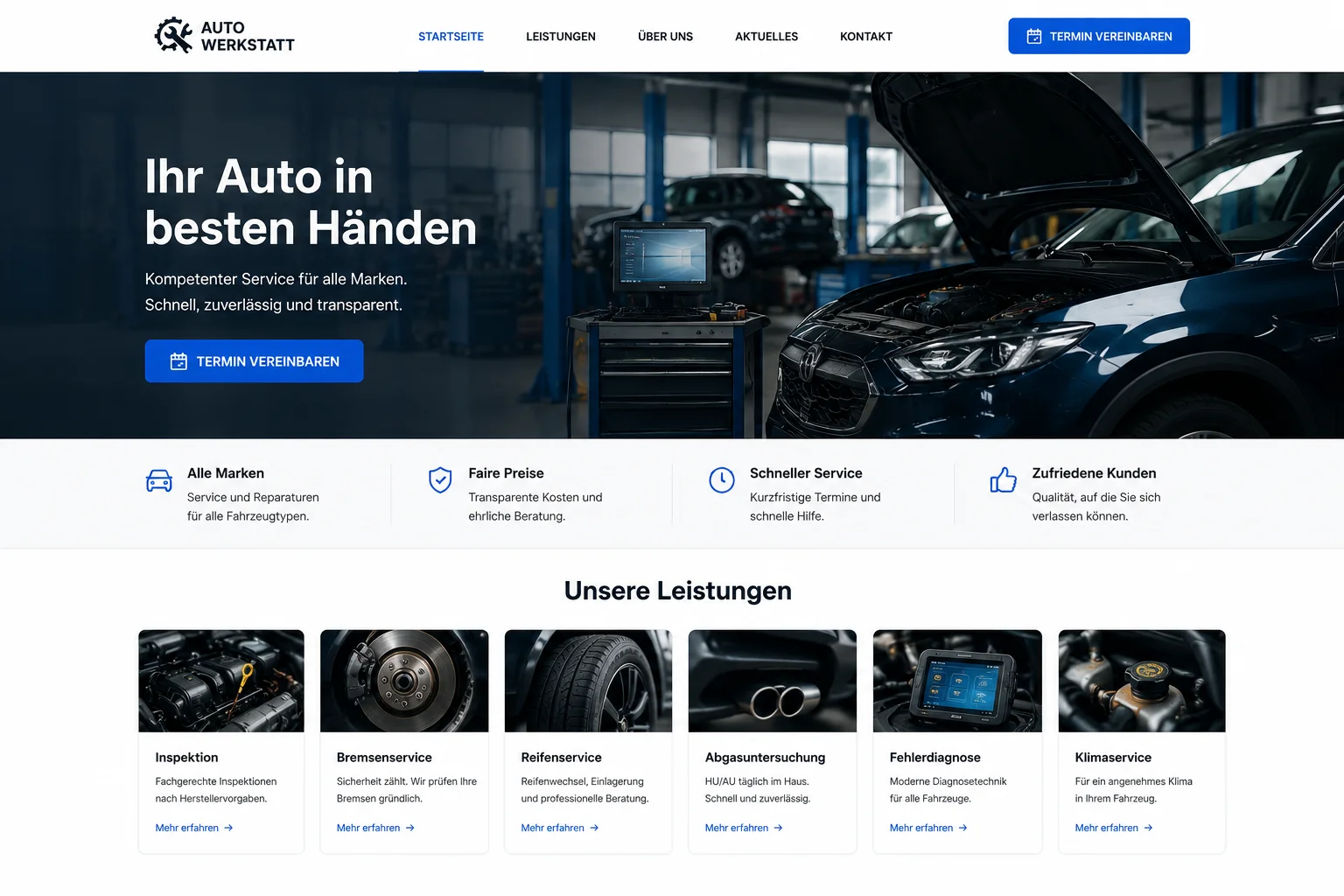 Content-Strategie für Werkstatt-Services