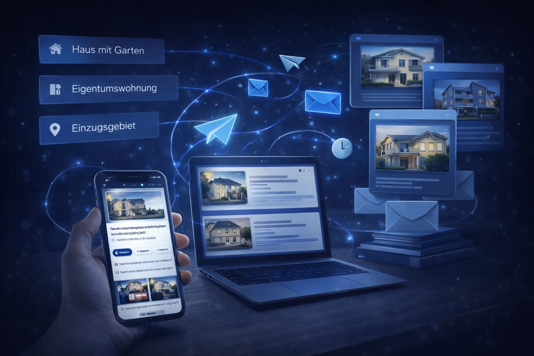 Automatische Exposé-Zustellung für Immobilienmakler