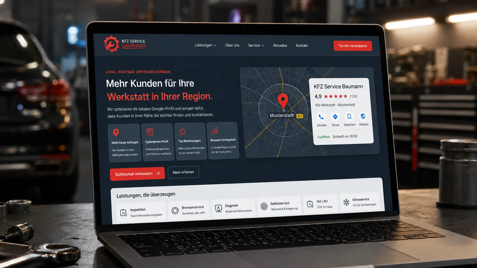 Local SEO für 'Autowerkstatt [Stadt]'