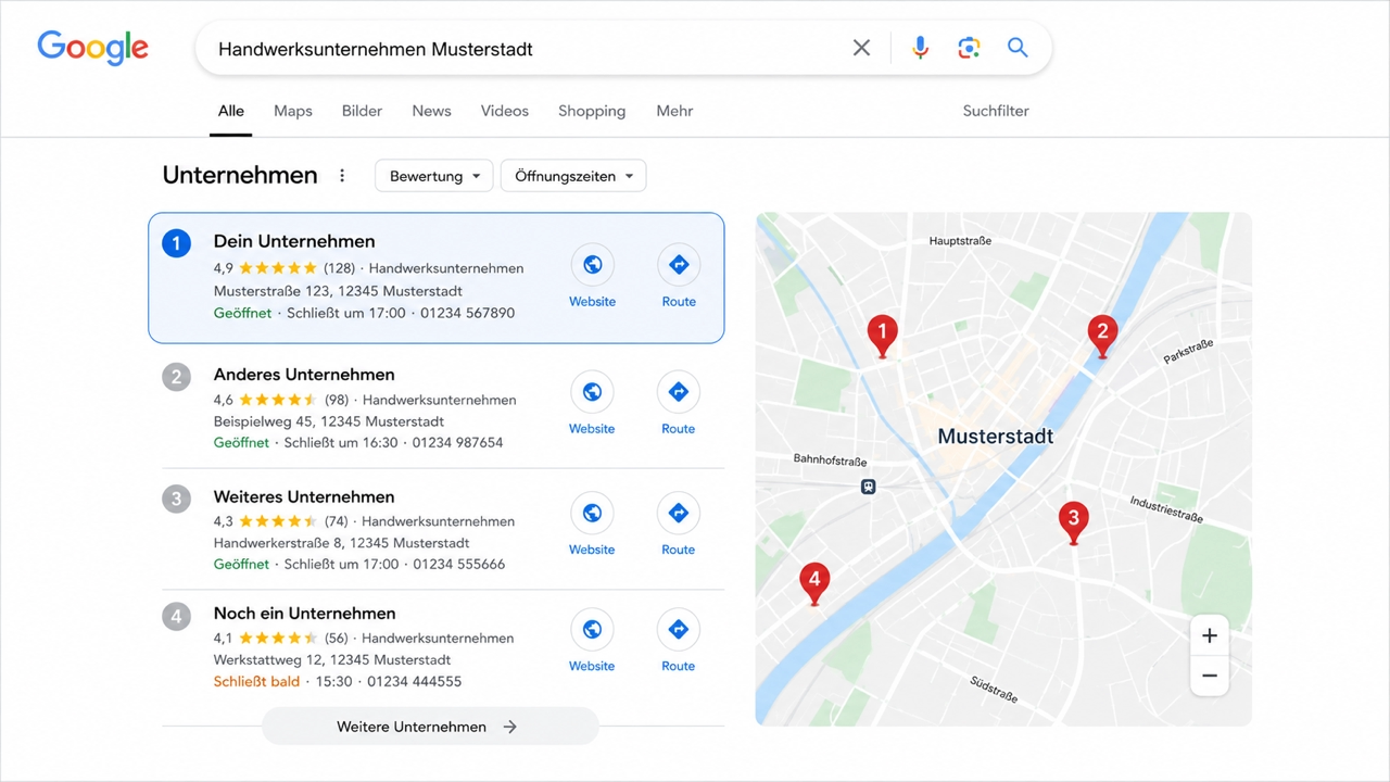Local SEO an der Lahn-Mündung