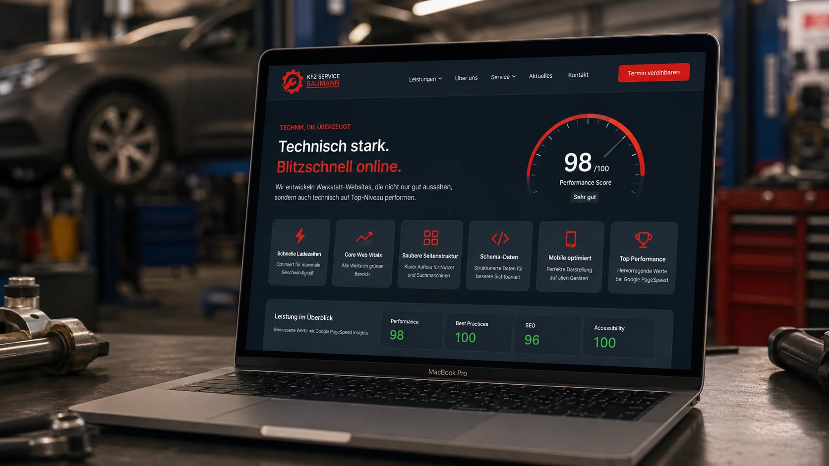 Technische Basis & schnelle Ladezeiten
