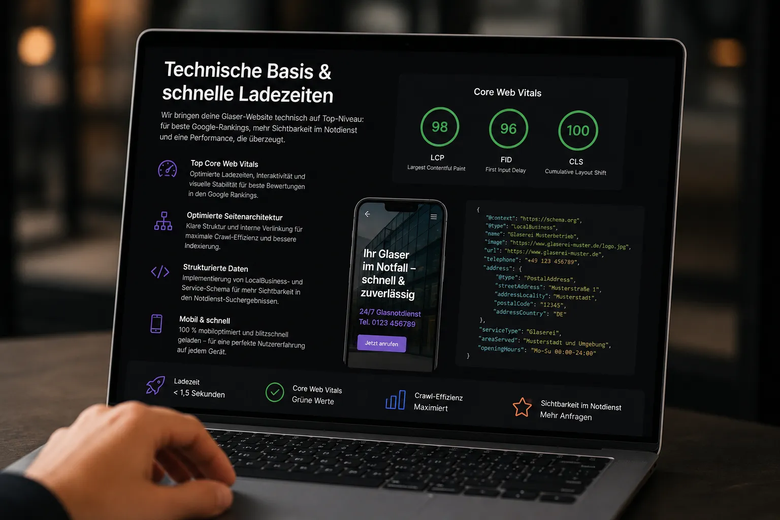 Technische Basis & schnelle Ladezeiten