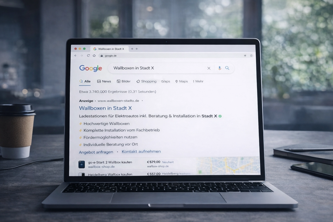Google Ads für hochpreisige PV- und Wallbox-Anfragen