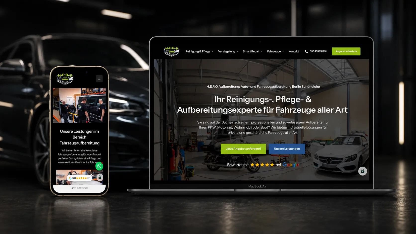 Conversion-optimierte Werbeseiten für jeden Service