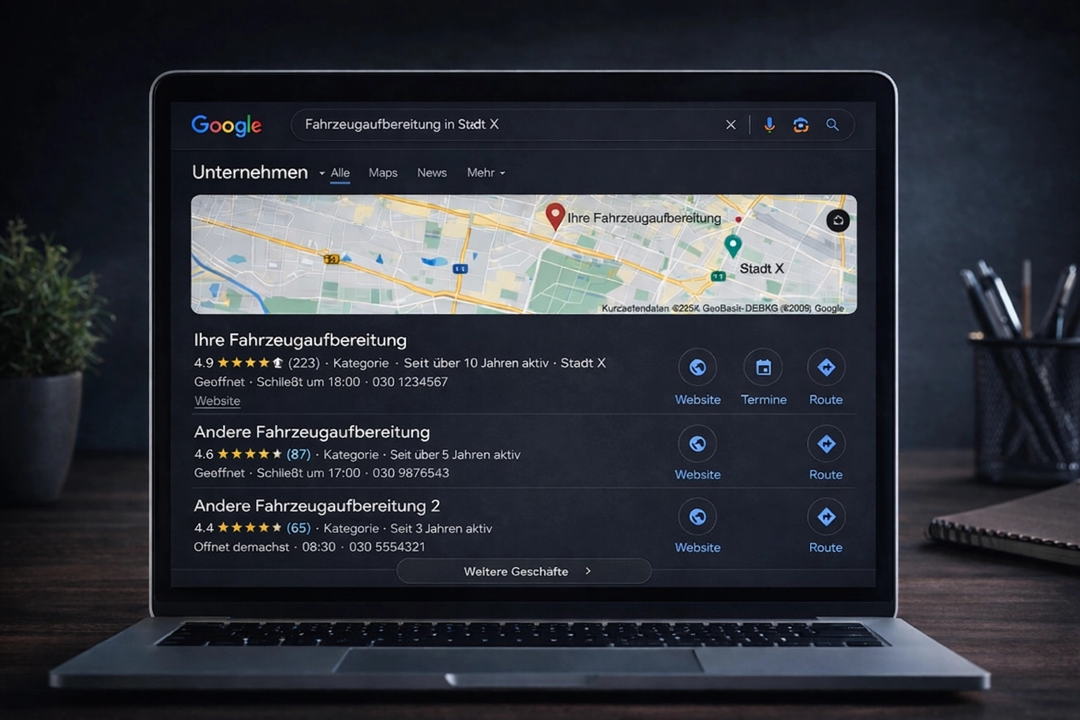 SEO Optimierung für Autoaufbereiter