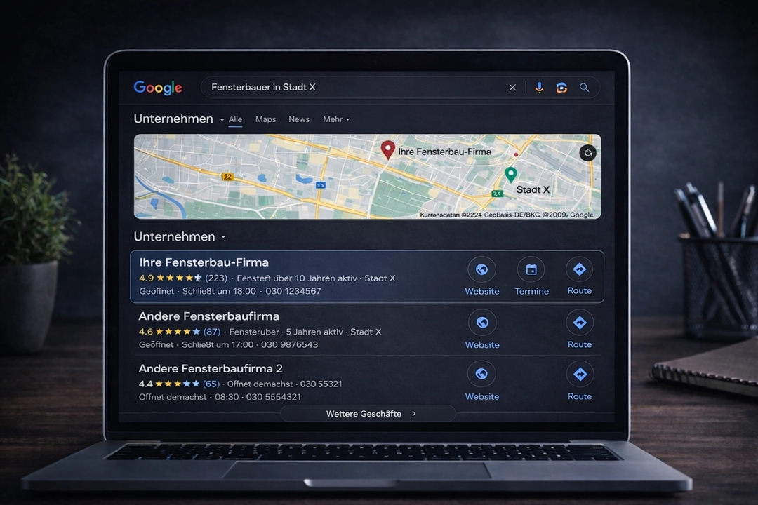 SEO-optimierte Fensterbau-Website