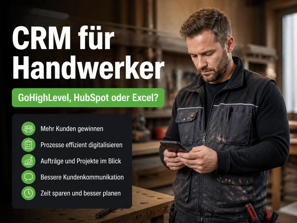 CRM für Handwerker: GoHighLevel, HubSpot oder doch Excel?