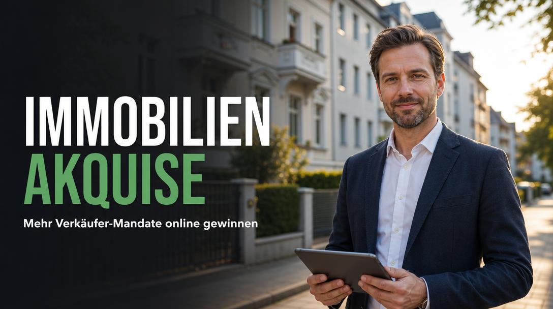 Immobilien Akquise online: So kommst du als Makler an mehr Verkäufer-Mandate