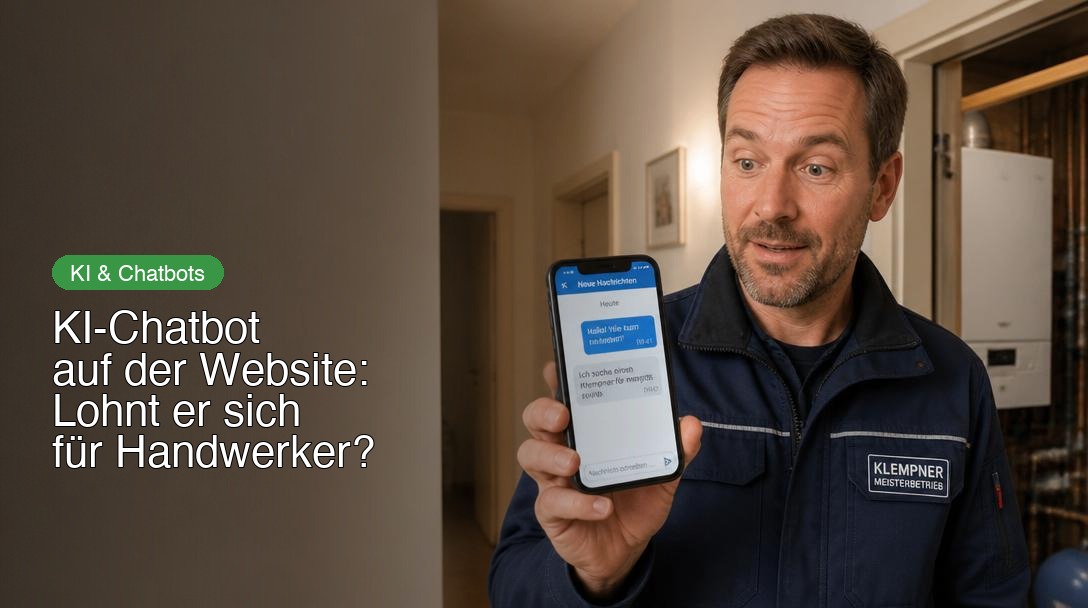 KI-Chatbot auf der Website: Lohnt er sich für Handwerker und lokale Dienstleister?