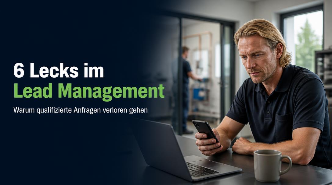 Lead Management für lokale Betriebe: 6 Lecks, durch die qualifizierte Anfragen verloren gehen