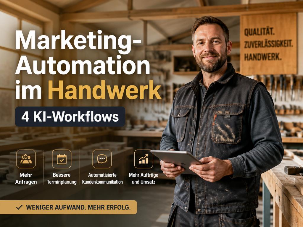 Marketing-Automation im Handwerk: 4 KI-Workflows, die wirklich funktionieren