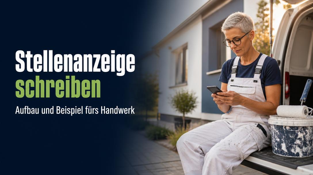 Stellenanzeige schreiben, die Handwerker anzieht: Aufbau und Beispiel für die perfekte Stellenanzeige