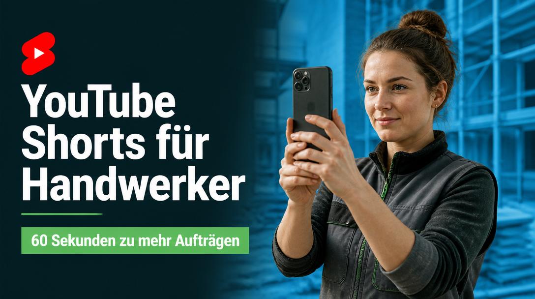 YouTube Shorts für Handwerker: Mit kurzen Videos planbar mehr Aufträge gewinnen